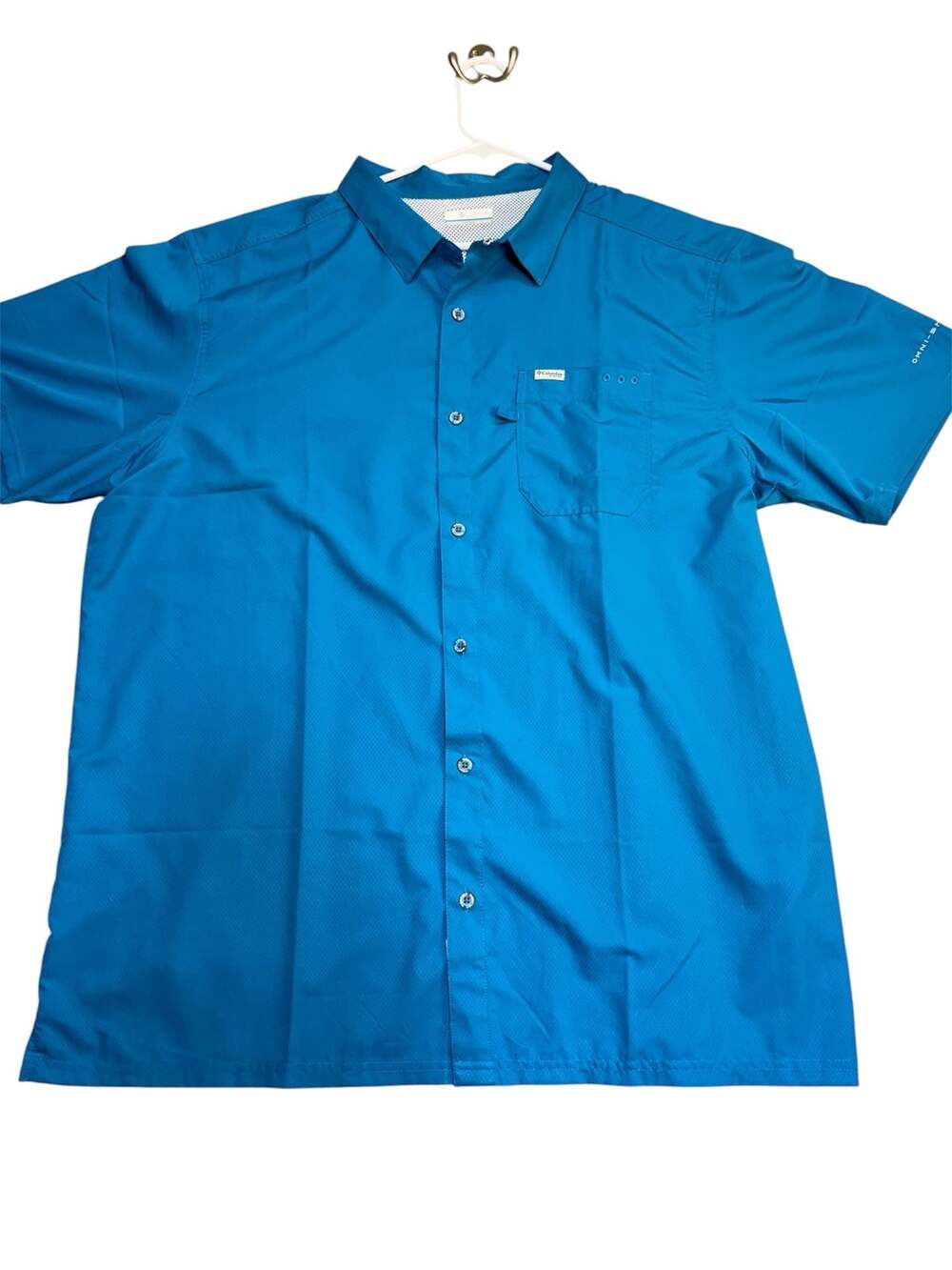 Columbia PFG Omni-Shade Short Sleeve Fishing Shirt XXL